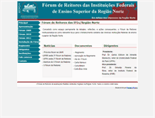Tablet Screenshot of forumreitores.ufam.edu.br