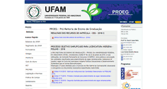 Desktop Screenshot of proeg.ufam.edu.br
