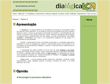 Tablet Screenshot of dialogica.ufam.edu.br