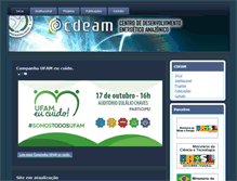 Tablet Screenshot of cdeam.ufam.edu.br