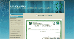 Desktop Screenshot of ppgsca.ufam.edu.br