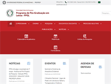 Tablet Screenshot of ppgl.ufam.edu.br