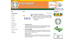 Desktop Screenshot of proamde.ufam.edu.br