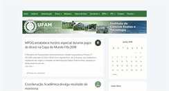 Desktop Screenshot of icet.ufam.edu.br