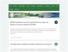 Tablet Screenshot of icet.ufam.edu.br